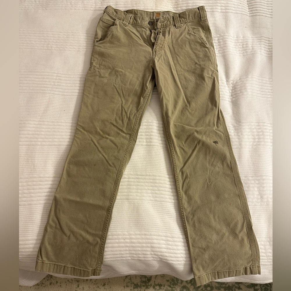 Vintage Carhartt Chinos | Khaki | Tagged 32x32 | Actual 32x29